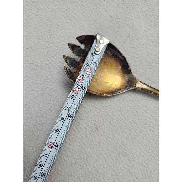 Sheffield England EP.S.A1 Serving Fork Spoon Salad Server Silverplated - Picture 8 of 9